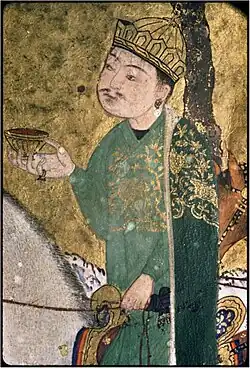 Baysunghur attending a hunt. 1430 painting