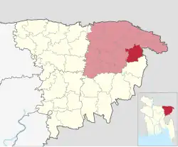 Location of Beanibazar