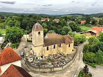 The church in Beaumotte-lès-Pin