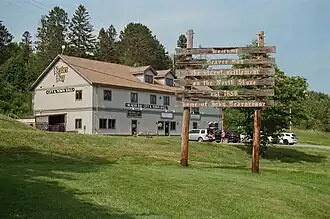 Beaver Bay City/Town Hall and Welcome Sign