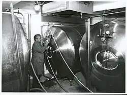 Photo of large metal tanks