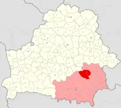 Location of Zhlobin district