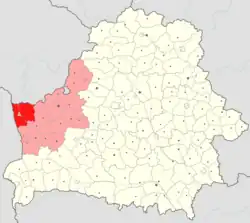 Location of Grodno district