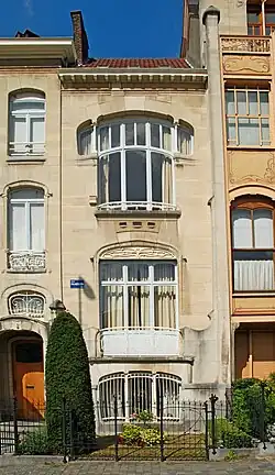 Eastern façade of the first extension