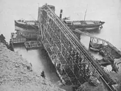 The loading pier in the port of Wabana (c. 1903)
