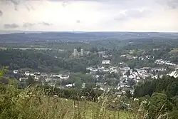 Schönecken with Schönecken Castle in the background