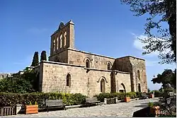 Front view of Bellapais Monastery