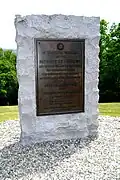 A plaque erected by the state of Vermont commemorating the achievements of the Vermont militia and their comrades