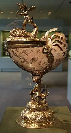 Baroque nautilus cup of Aleksander Kęsowski, abbot of Oliwa, 1643–1667[61]