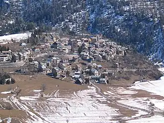 A general view of the village, from above