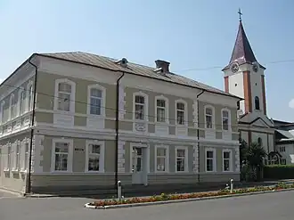 View from Gura Humorului's town center (August 2010)