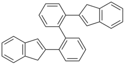Skeletal formula of 2,2'-bis(2-indenyl) biphenyl