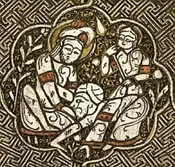 Blacas ewer, ruler wearing the Turkic hat sharbush, with attendants.[6]