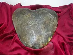 Leaden heart of Raesfeld chapel (funerary casket containing the heart of Christoph Otto von Velen, d. 1733)