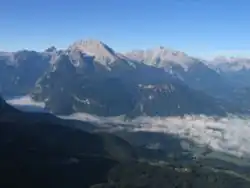 View of the Berchtesgaden Alps