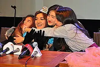 From left to right: Sivia, Ify, Febby, Pricilla