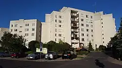 The apartment buildings at Millera Street in 2016.