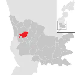 Location within Güssing district