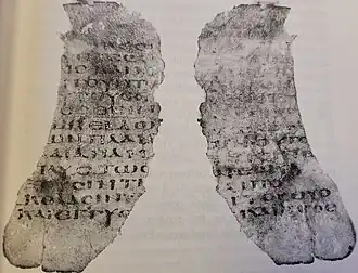 Photograph of parchment