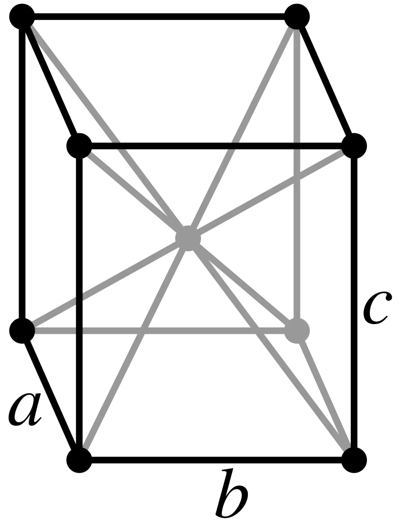 Orthorhombic, body-centered