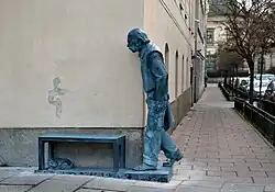 Monument to Bohdan Smoleń on the corner of Jabłonowskich and Czapskich streets