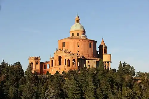 View of the Sanctuary della Madonna di San Luca
