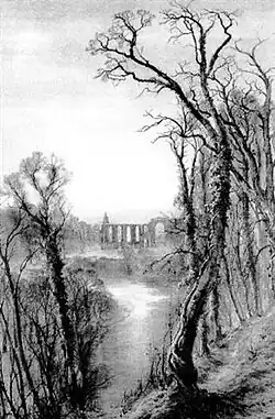 Bolton Abbey in the Snow by B. W. Evans (undated)