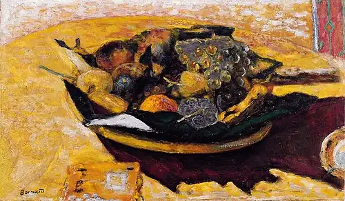 Pierre Bonnard (1867–1947), Fruit Bowl on a Table (c. 1934), MAMC Strasbourg