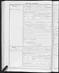 Birth record of Vittorio Breheret - Ministero per i Beni Culturali