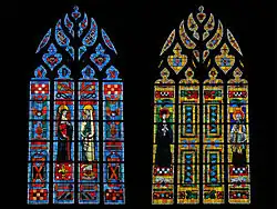Stained-glass windows of the Church of Saint-Léonard