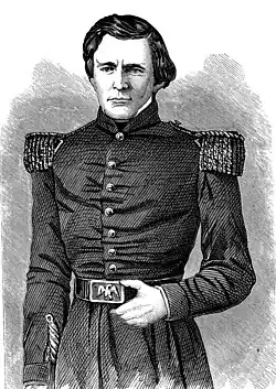 Engraving of young Grant in uniform