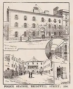 Bridewell Street police station, 1894