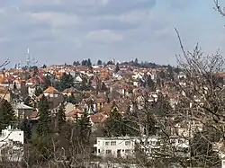View of Stránice from Špilberk Castle
