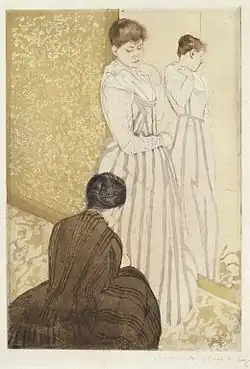 The Fitting (c. 1890), drypoint and aquatint, Brooklyn Museum