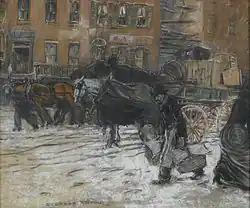 Winter on 21st Street, New York, 1899, Brooklyn Museum