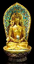 Gold Amitābha Buddha.
