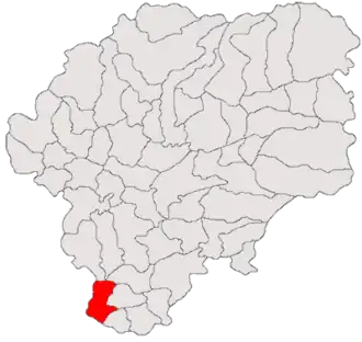Location in Bistrița-Năsăud County