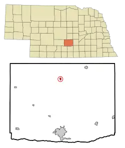 Location of Pleasanton, Nebraska