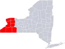 Buffalo Niagara Region within New York State