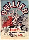 Poster of the Bal Bullier, 1888.
