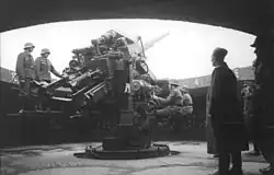 12.8-cm-Flak on a flak tower