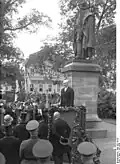 Steubendenkmal (1911), Steubenplatz, Potsdam, Germany. A replica of the 1910 Washington, D.C. statue.