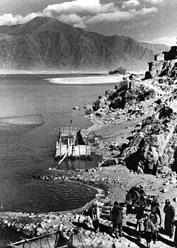 Chakzam Ferry as photoed by Ernst Schäfer in 1938