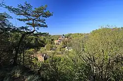 Kriebstein Castle in the Central Saxon Hills, 2020