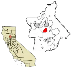 Location of Butte Valley in Butte County, California.