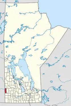 Location of Ellice – Archie in Manitoba