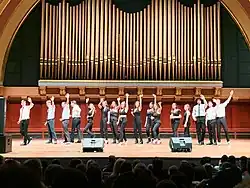 The Compulsive Lyres performing at the 2019 ICCA Quarterfinals