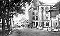 Van Harrison Office Building (now Lonsum Building) and left: Esplanade (now Merdeka Square)