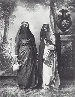 Studio portrait of two Egyptian Women
