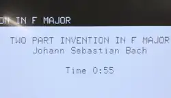 Closeup of the CPT-8000 display screen